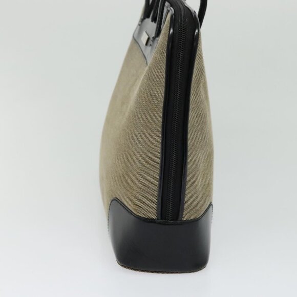 GUCCI Tote Bag Canvas Leather Gray Black Silver 002 1122 Auth bs23009 - Picture 4 of 15